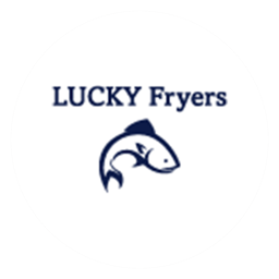 Lucky Fryers logo.